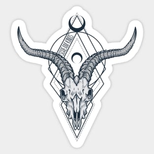 Ram Skull Scream Kings Logo Sticker